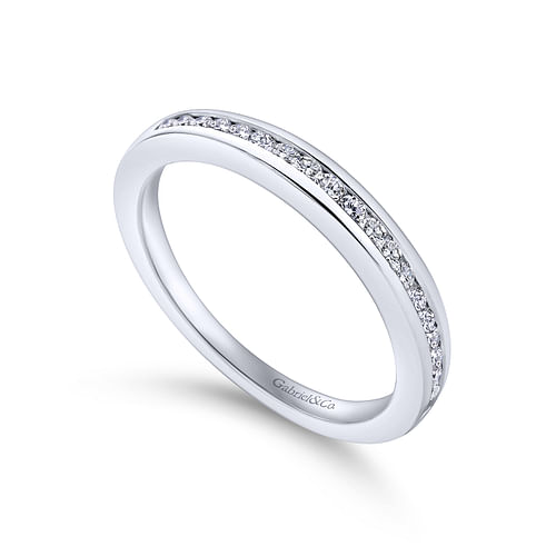 14K White Gold Diamond Matching Wedding Band