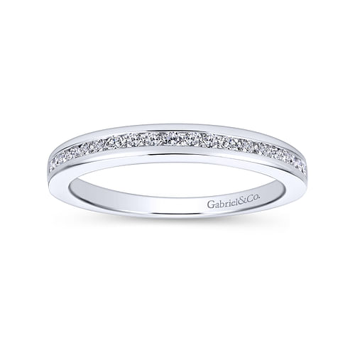 14K White Gold Diamond Matching Wedding Band