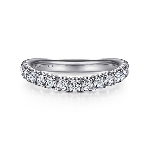 14K White Gold Diamond Matching Wedding Band