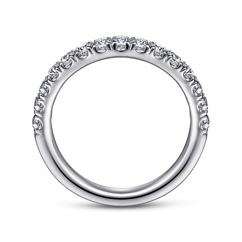 14K White Gold Diamond Matching Wedding Band