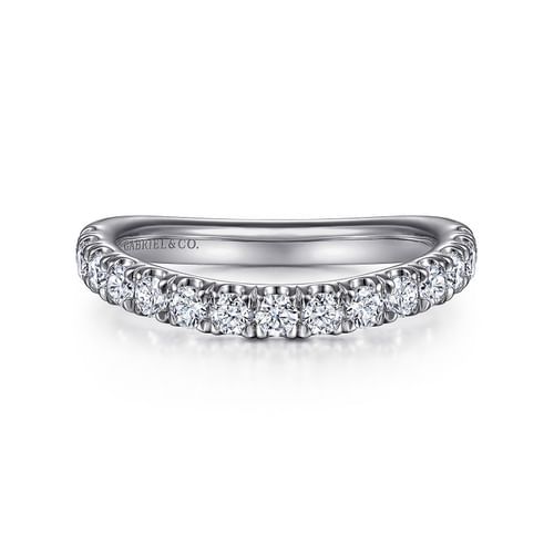 14K White Gold Diamond Matching Wedding Band