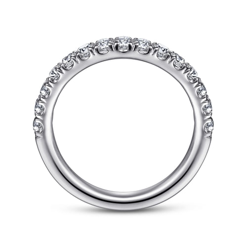 14K White Gold Diamond Matching Wedding Band