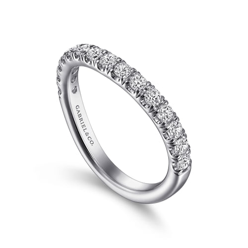 14K White Gold Diamond Matching Wedding Band