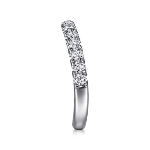 14K White Gold Diamond Matching Wedding Band