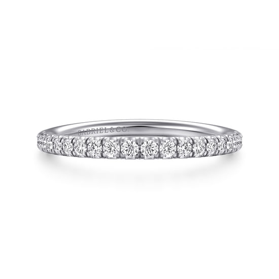 Gabriel - 14K White Gold Diamond Matching Wedding Band