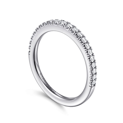 14K White Gold Diamond Matching Wedding Band
