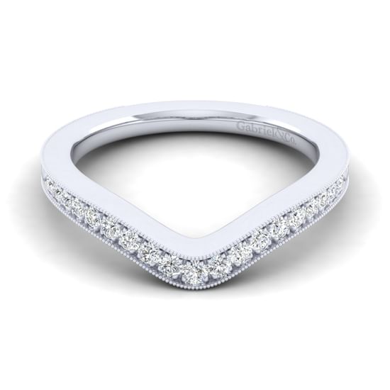 Gabriel - 14K White Gold Diamond Matching Wedding Band