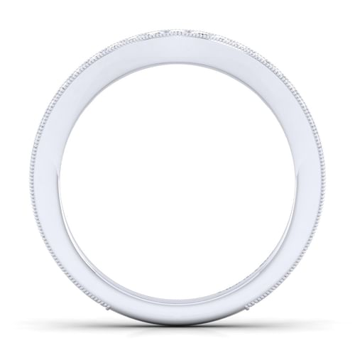14K White Gold Diamond Matching Wedding Band