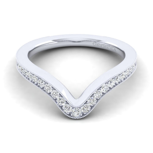 14K White Gold Diamond Matching Wedding Band