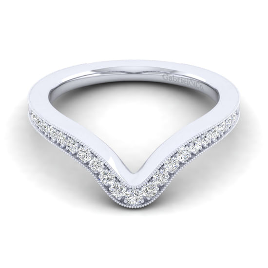 Gabriel - 14K White Gold Diamond Matching Wedding Band