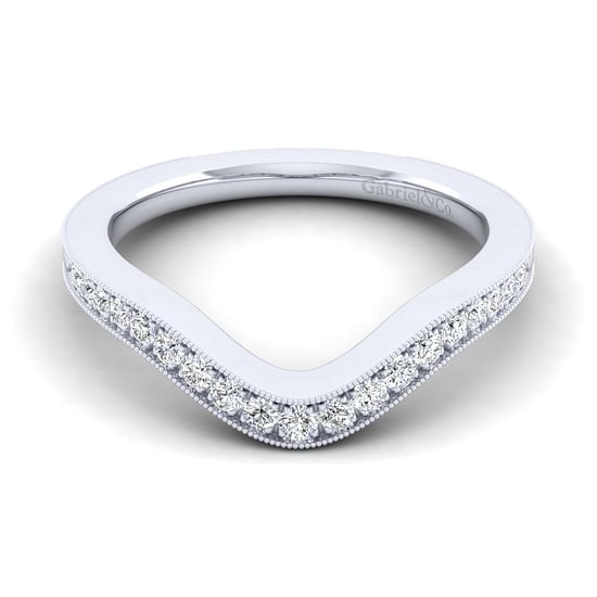 Gabriel - 14K White Gold Diamond Matching Wedding Band