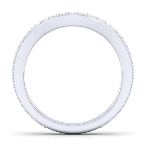 14K White Gold Diamond Matching Wedding Band