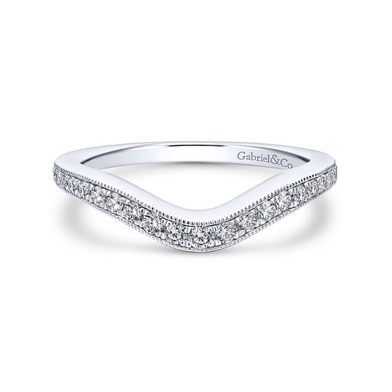 Gabriel - 14K White Gold Diamond Matching Wedding Band