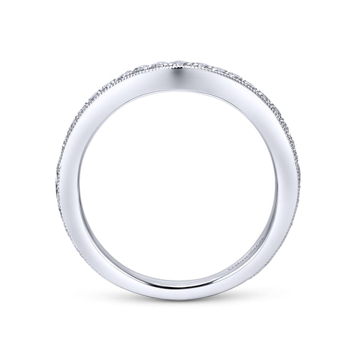 14K White Gold Diamond Matching Wedding Band