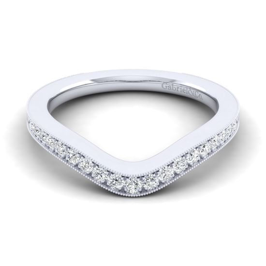 Gabriel - 14K White Gold Diamond Matching Wedding Band