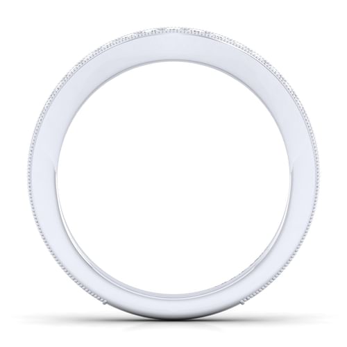 14K White Gold Diamond Matching Wedding Band