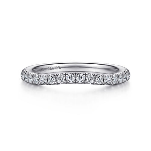 14K White Gold Diamond Matching Wedding Band