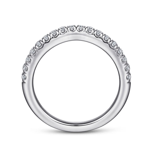 14K White Gold Diamond Matching Wedding Band