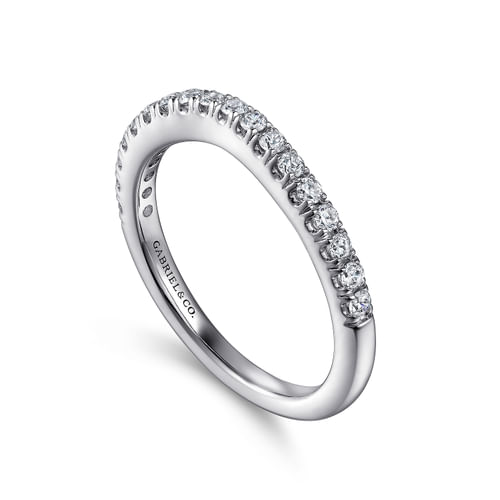 14K White Gold Diamond Matching Wedding Band