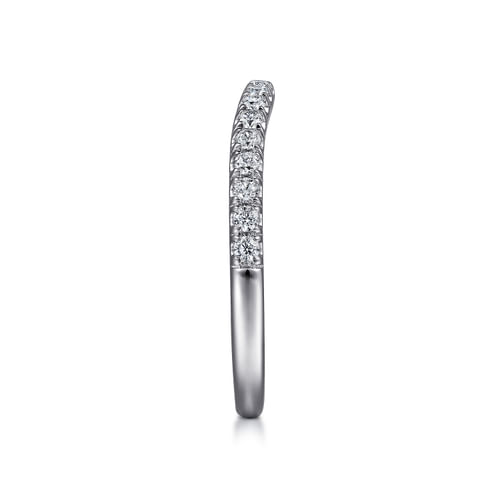 14K White Gold Diamond Matching Wedding Band