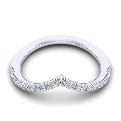 14K White Gold Diamond Matching Wedding Band
