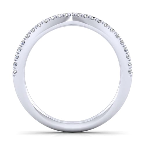 14K White Gold Diamond Matching Wedding Band