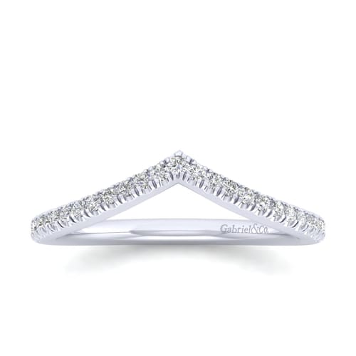 14K White Gold Diamond Matching Wedding Band