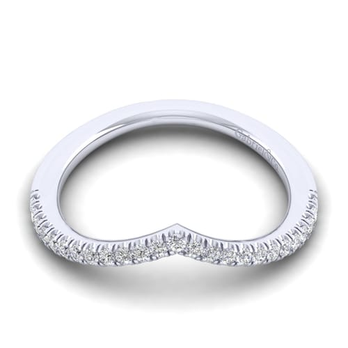 14K White Gold Diamond Matching Wedding Band