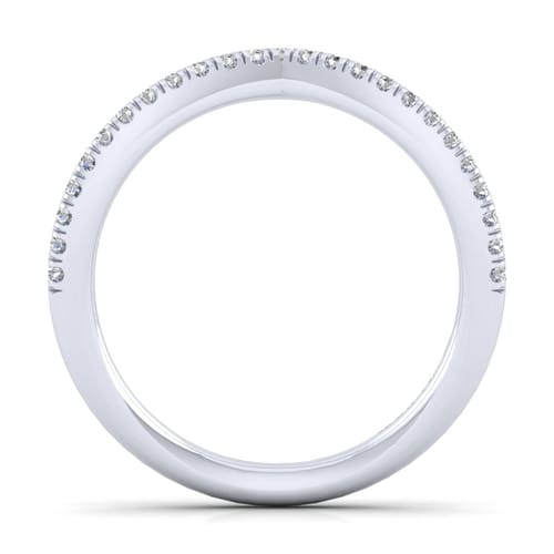 14K White Gold Diamond Matching Wedding Band