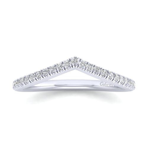 14K White Gold Diamond Matching Wedding Band