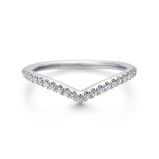 Gabriel - 14K White Gold Diamond Matching Wedding Band