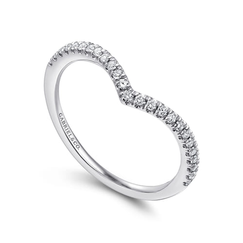 14K White Gold Diamond Matching Wedding Band 14K White Gold Diamond Matching Wedding Band