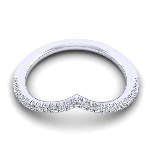 14K White Gold Diamond Matching Wedding Band
