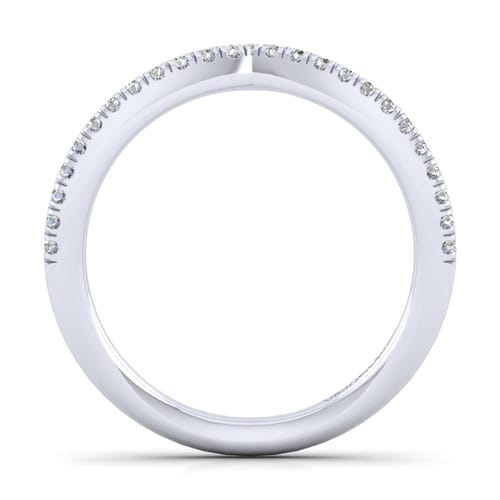 14K White Gold Diamond Matching Wedding Band