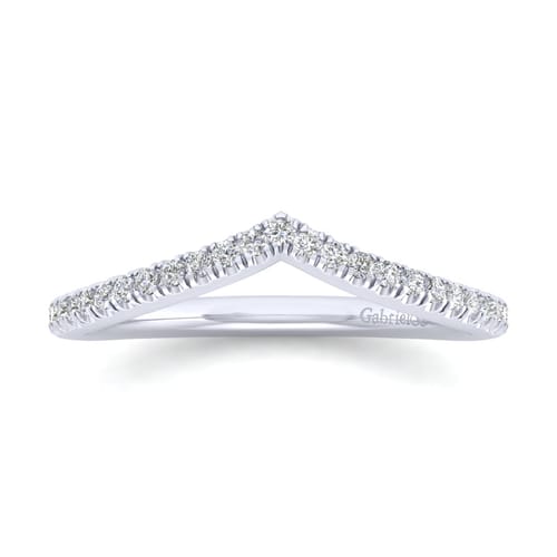 14K White Gold Diamond Matching Wedding Band