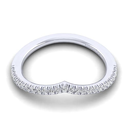 14K White Gold Diamond Matching Wedding Band