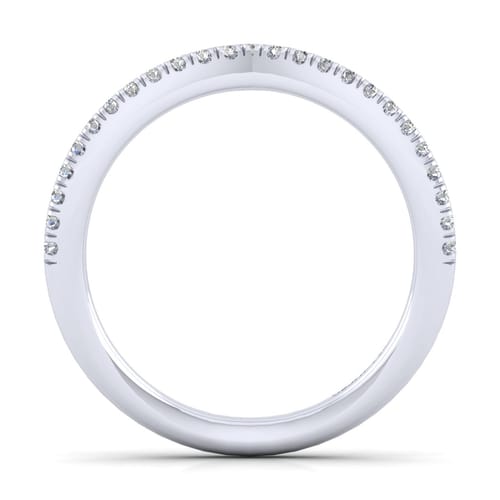14K White Gold Diamond Matching Wedding Band