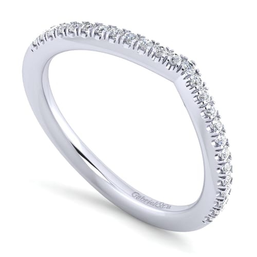 14K White Gold Diamond Matching Wedding Band