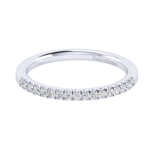 14K White Gold Diamond Matching Wedding Band