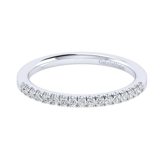 Gabriel - 14K White Gold Diamond Matching Wedding Band