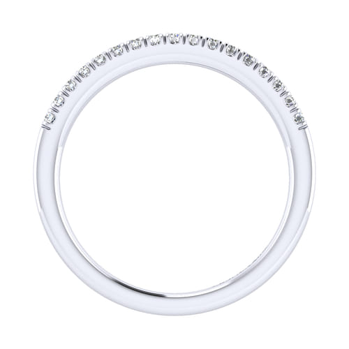 14K White Gold Diamond Matching Wedding Band