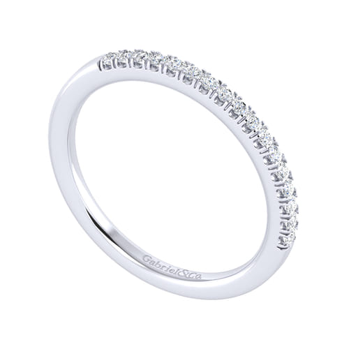 14K White Gold Diamond Matching Wedding Band