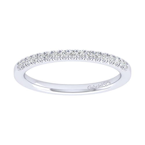 14K White Gold Diamond Matching Wedding Band