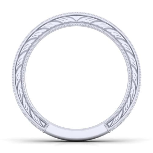 14K White Gold Diamond Matching Wedding Band