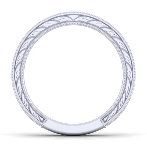 14K White Gold Diamond Matching Wedding Band