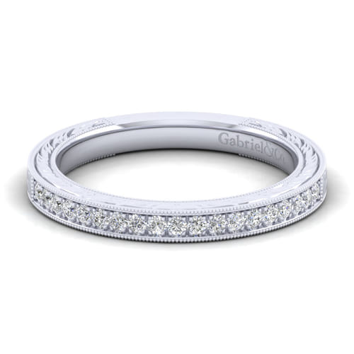 14K White Gold Diamond Matching Wedding Band 14K White Gold Diamond Matching Wedding Band