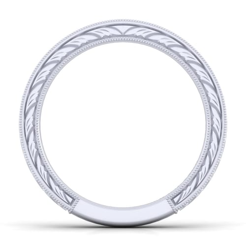 14K White Gold Diamond Matching Wedding Band