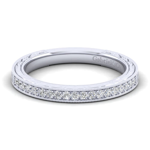 14K White Gold Diamond Matching Wedding Band 14K White Gold Diamond Matching Wedding Band