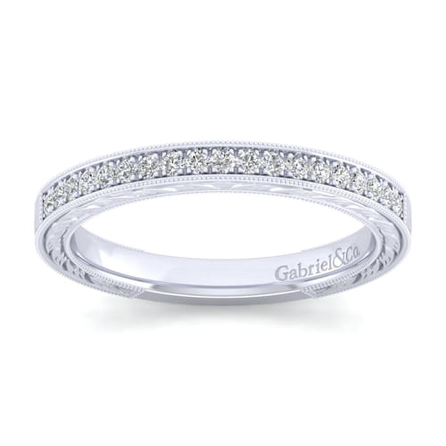 14K White Gold Diamond Matching Wedding Band 14K White Gold Diamond Matching Wedding Band