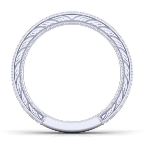 14K White Gold Diamond Matching Wedding Band